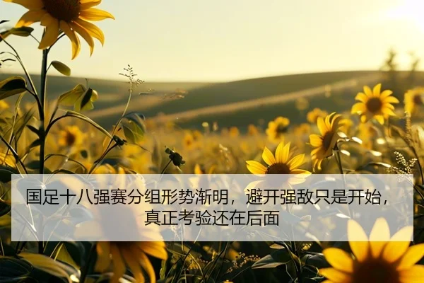 国足十八强赛分组形势渐明，避开强敌只是开始，真正考验还在后面